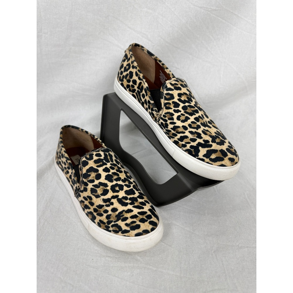 Steve Madden Safary‎ Leopard Print Slip On Sneakers Shoes Size 9M - Picture 13 of 13
